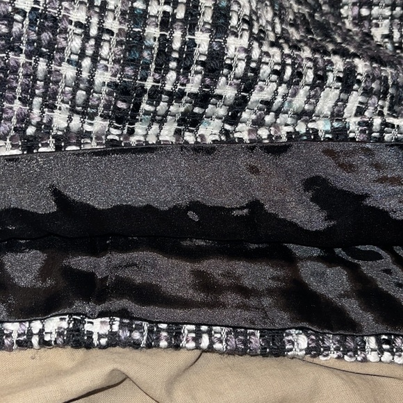 Venus Tweed plaid mini skirt in black and white - Picture 5 of 7